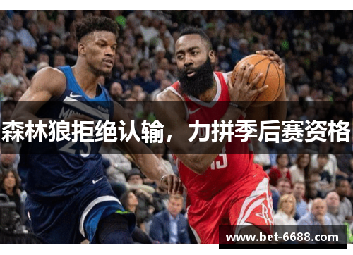 森林狼拒绝认输，力拼季后赛资格